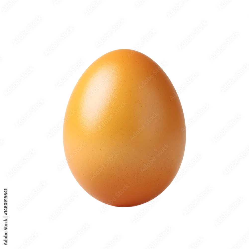 High-Resolution Image of a Single Golden Brown Egg High-Resolution Image of a Single Golden Brown Egg