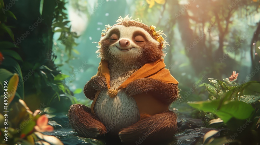 Obraz premium Curious Red Panda Portrait: Close-Up of Juvenile Mammal in Lush Forest Environment, Engaging with Viewer, Wildlife Photography.