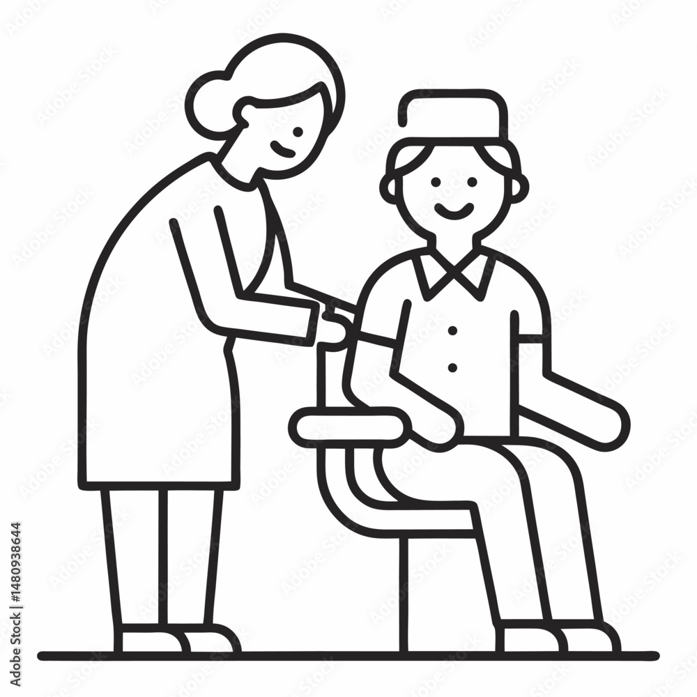 Healthcare professionals provide care and support Healthcare professionals provide care and support