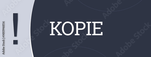 Schilderij op canvas Kopie (copy) - A blue banner illustration with white text.