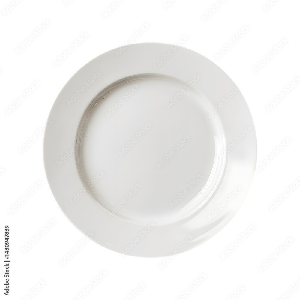 Elegant White Dinner Plate Simple, Clean Design for Table Setting Elegant White Dinner Plate Simple, Clean Design for Table Setting