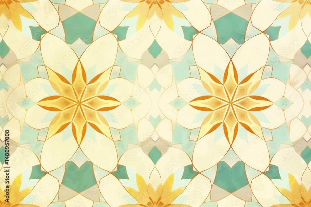 custom made wallpaper toronto digitalAsian islamic indian style pattern background gold lining