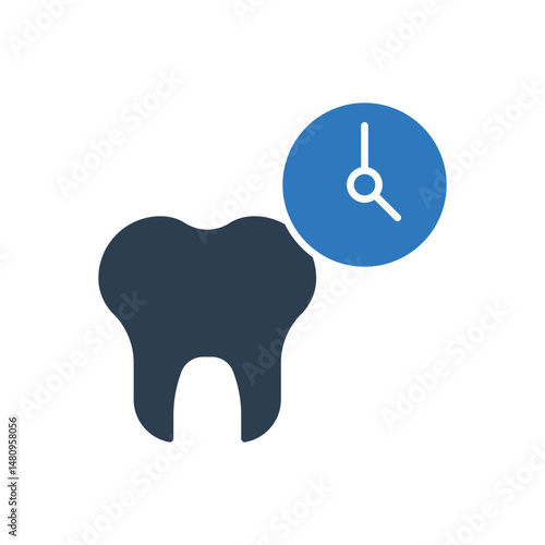 Tooth And Teeth Time Icon