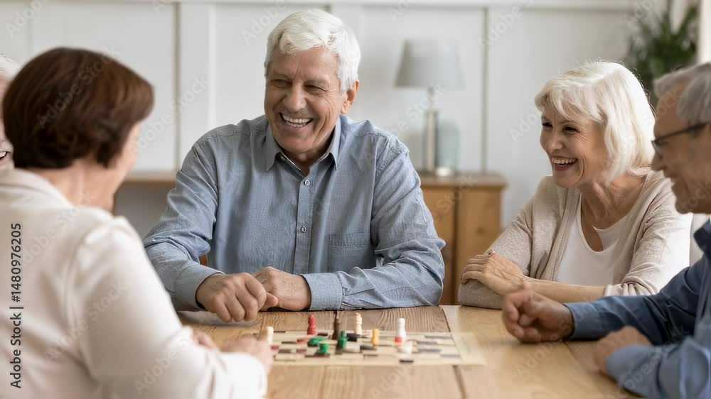 Senior Citizens Laughing Together Over Board Game — Joyful Social Life in the Golden Years
Senior Citizens Laughing Together Over Board Game — Joyful Social Life in the Golden Years