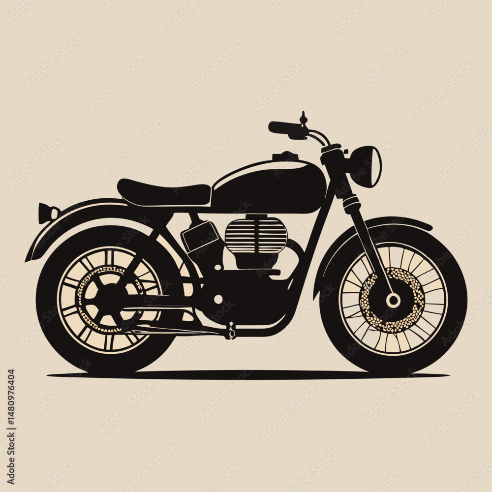 Fototapeta premium vintage motorcycle vector