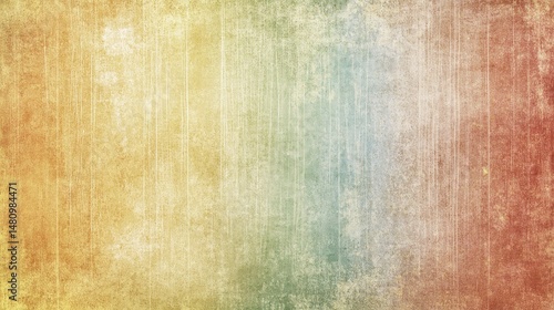 A textured, multicolored, background image with gradient hues.