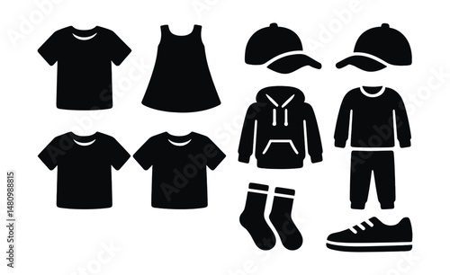 Solid style icons of matching sibling outfits: big bro shirt, little sis dress, matching caps, twin tees, coordinated hoodies, joint PJ set, sibling socks, lookalike shoes.