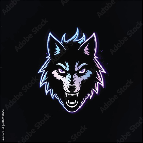 Wallpaper Mural Wolf logo, wolf mascot. Minimalistic wolf logo icon. Wolf Logo Vector Illustration  Torontodigital.ca