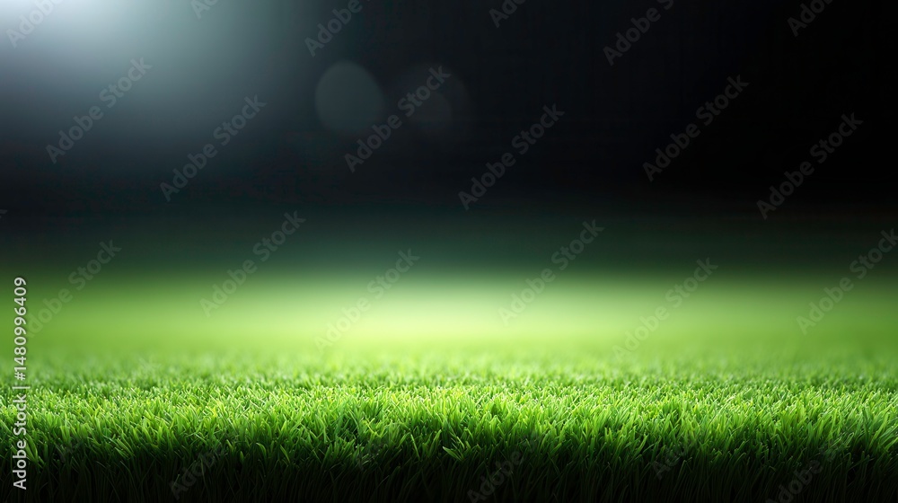 Obraz premium Green Grass Background, Field, Turf for Sports or Recreation. Lawn Texture and Pattern.