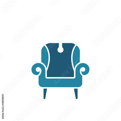 Elegant Furniture Logo with Chair and Lamp Icon