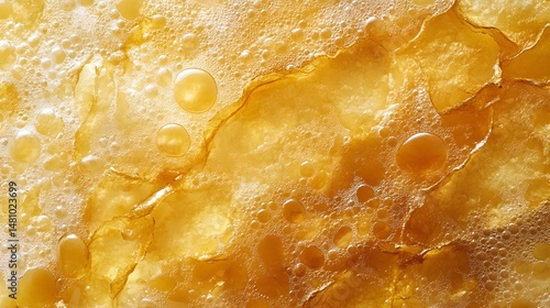 crispy potato chips, golden brown surface with bubbly texture