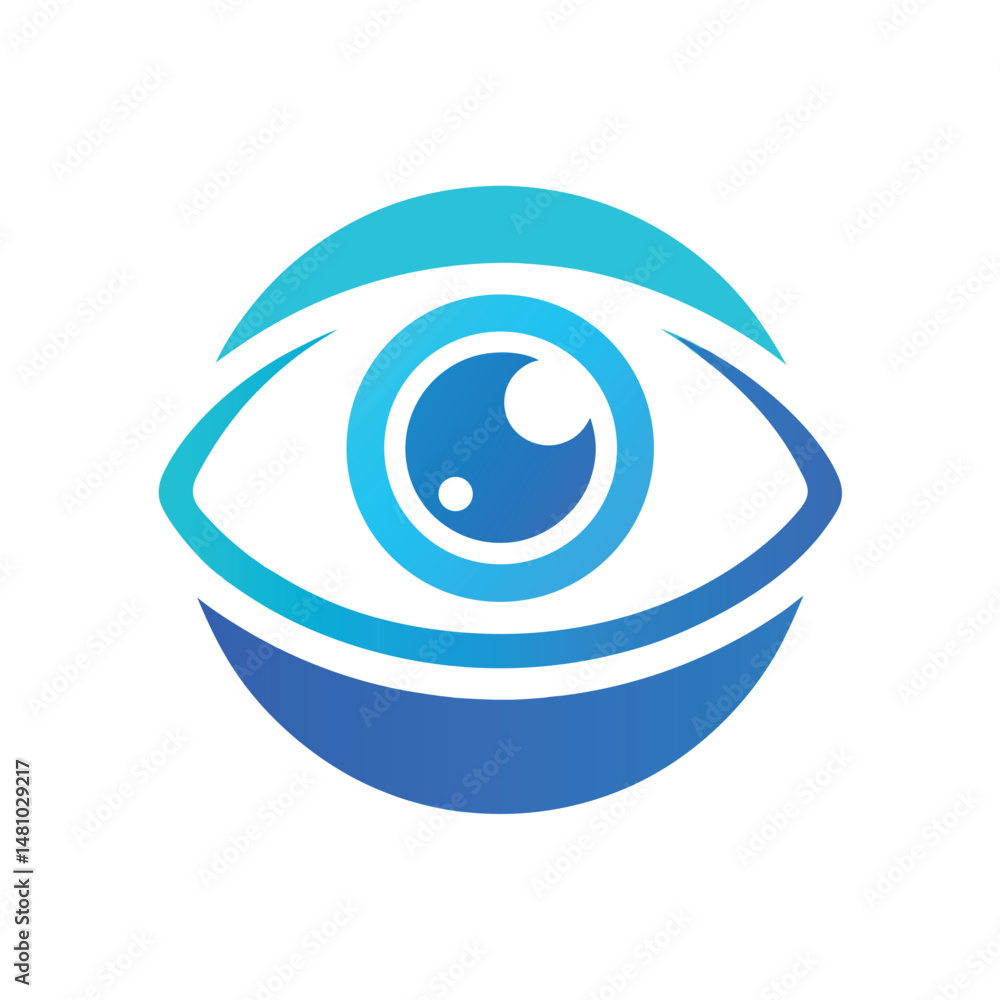 Clean Line Contact Lens Icon Design Clean Line Contact Lens Icon Design