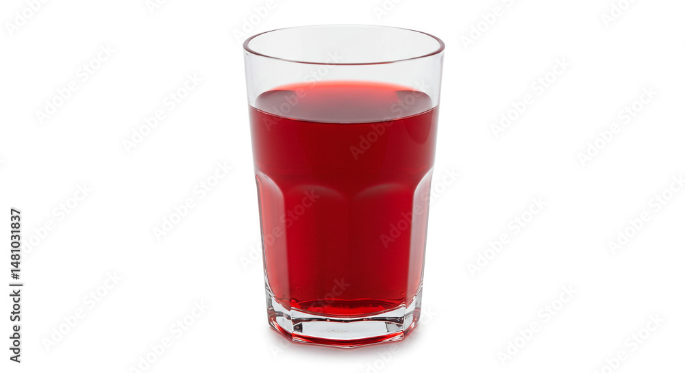 Another glass of red liquid.
Another glass of red liquid.