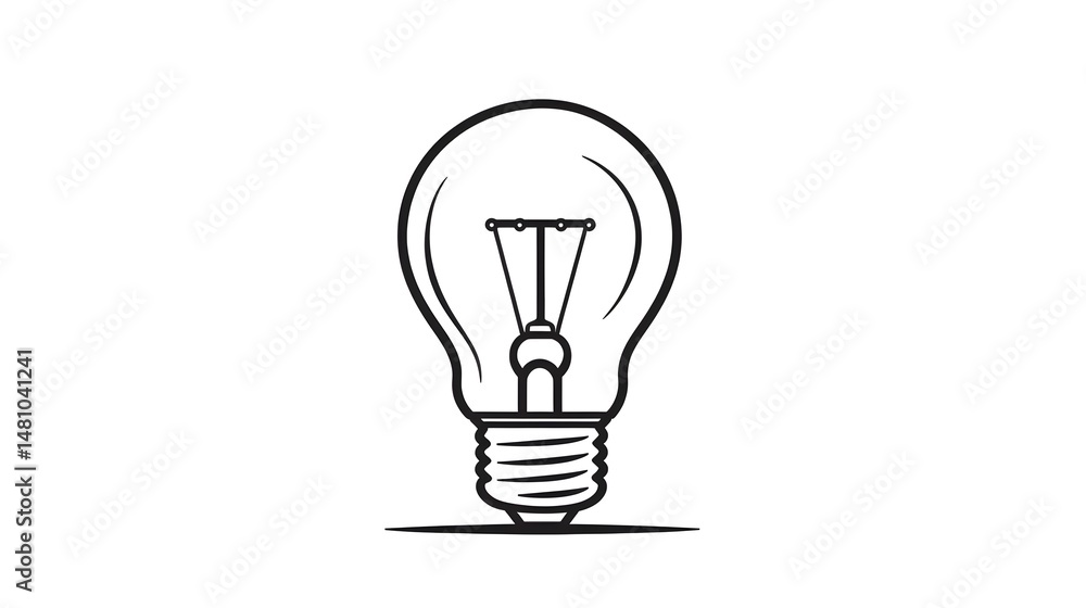 Professional Lightbulb Sketch Drawing for Innovative Light Bulb Idea Invention Professional Lightbulb Sketch Drawing for Innovative Light Bulb Idea Invention