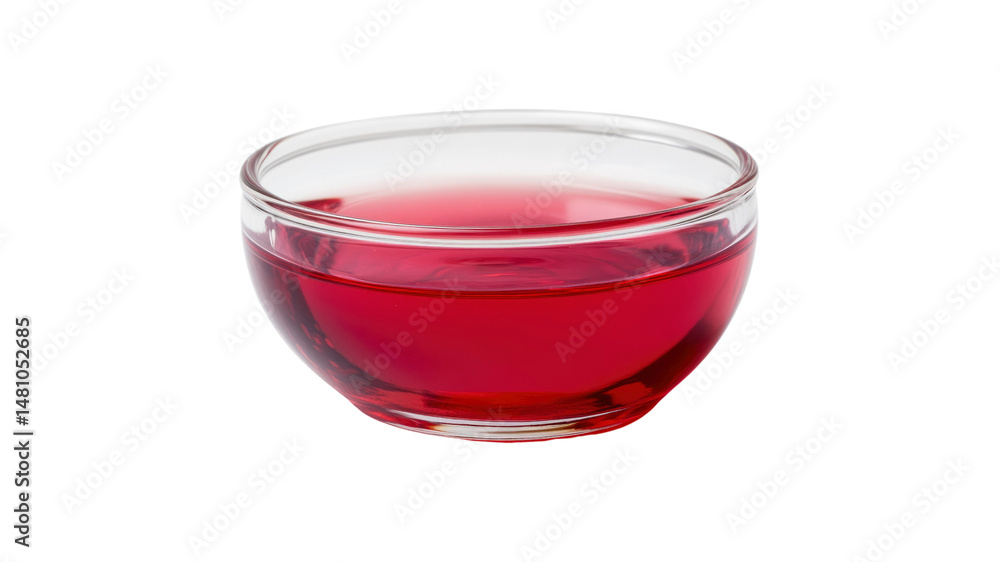 Close-up of a Glass Bowl Filled with Vibrant Red Liquid Close-up of a Glass Bowl Filled with Vibrant Red Liquid