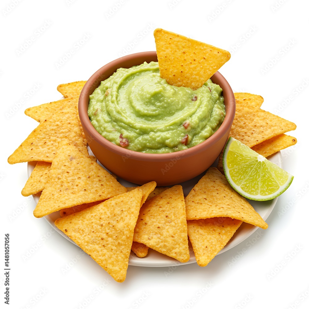 Guacamole with Nachos Arrangement Guacamole with Nachos Arrangement