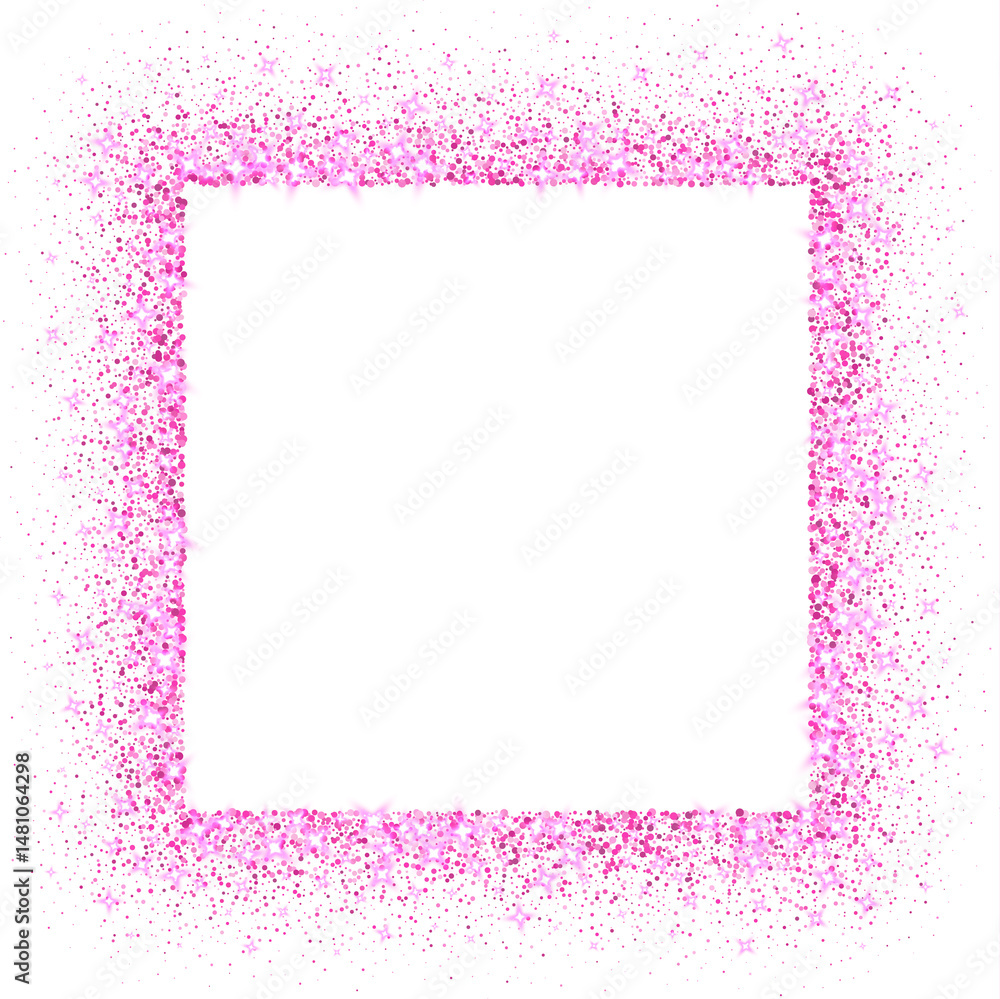 Pink Glitter Frame Pink Glitter Frame