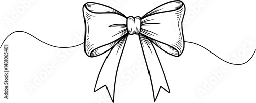doodle sketch of bow tie
