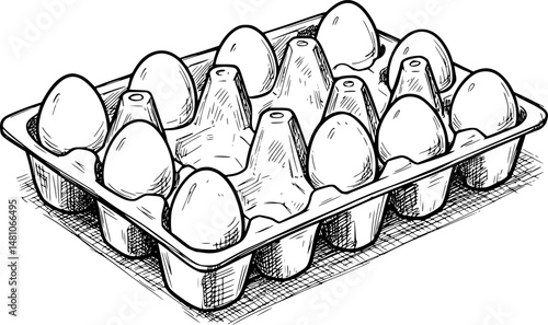 Different styles of egg cartons showcasing various designs and shapes for packaging eggs effectively and attractively