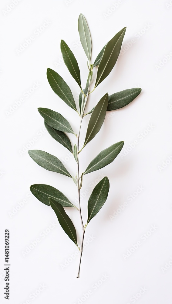 Fototapeta premium Olive branch, elegant and simple