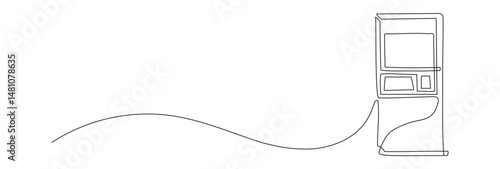 Atm one continuous stroke line style