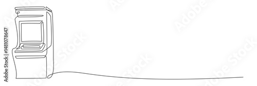Atm one continuous stroke line style