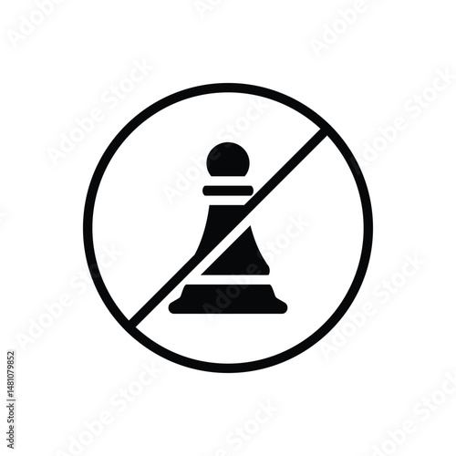 capture chess strategy solid icon vector design good for web or mobile app