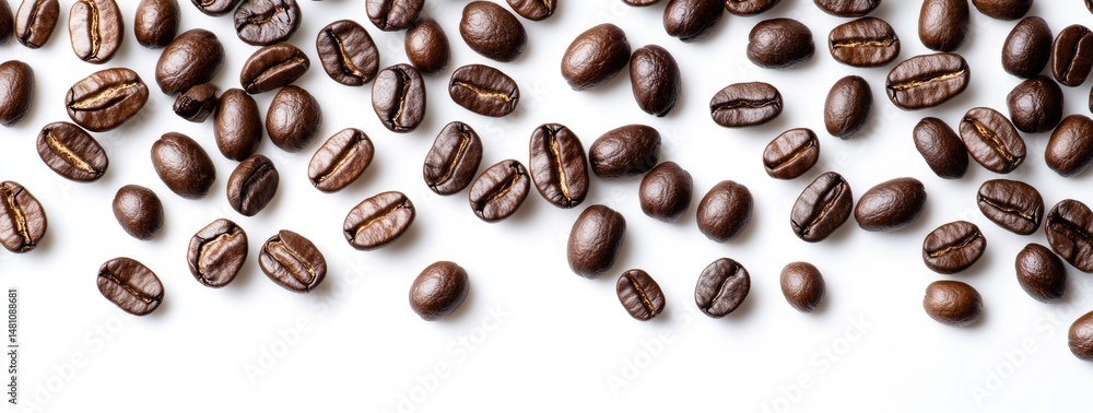 Obraz premium Roasted Coffee Beans Scattered