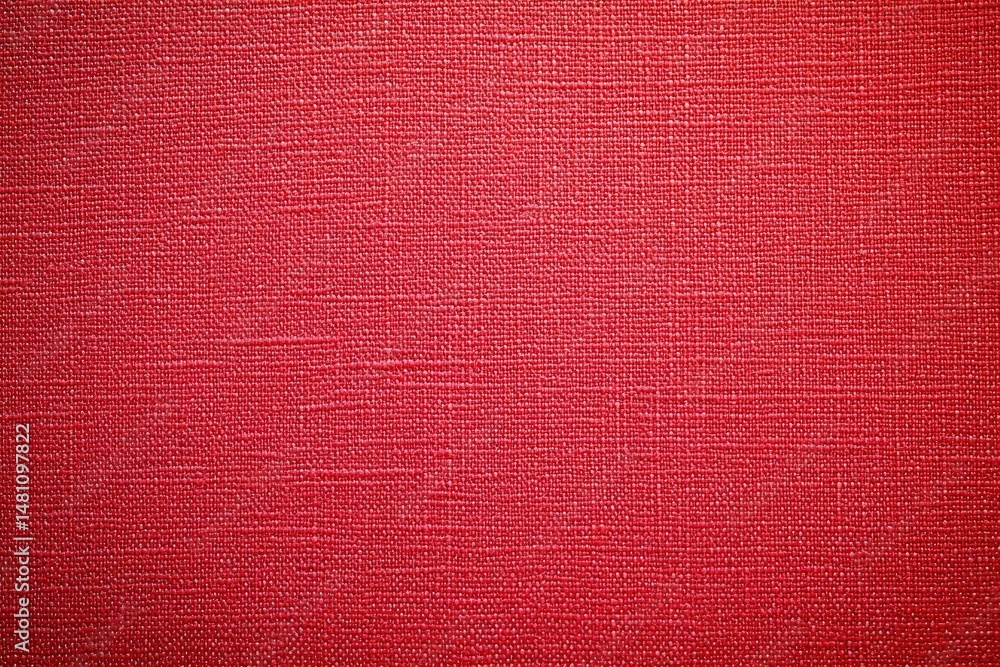 Red textured fabric surface Red textured fabric surface