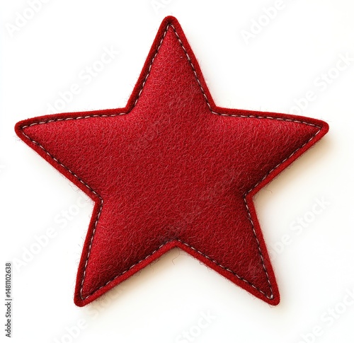 Red felt star ornament (1)