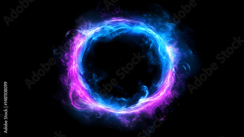 ethereal blue pink portal