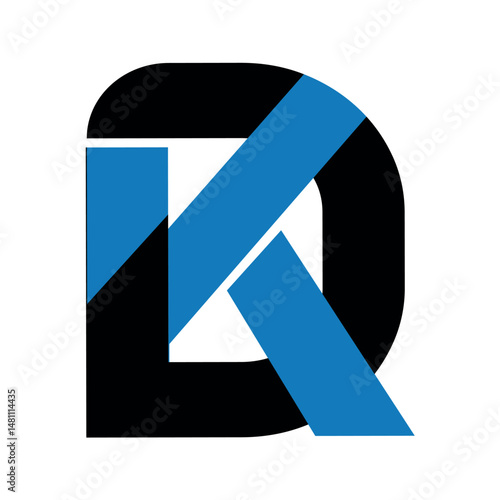 DK Logo style shape vector design.	