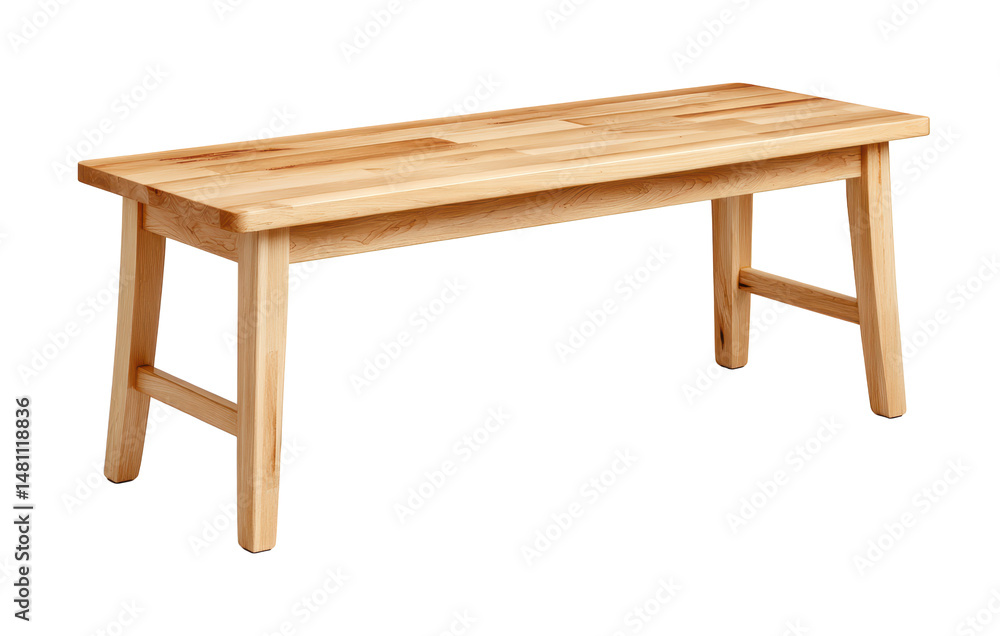 Minimalist rectangular wooden table made of light maple wood with sturdy legs and smooth surface, perfect for dining or work Minimalist rectangular wooden table made of light maple wood with sturdy legs and smooth surface, perfect for dining or work