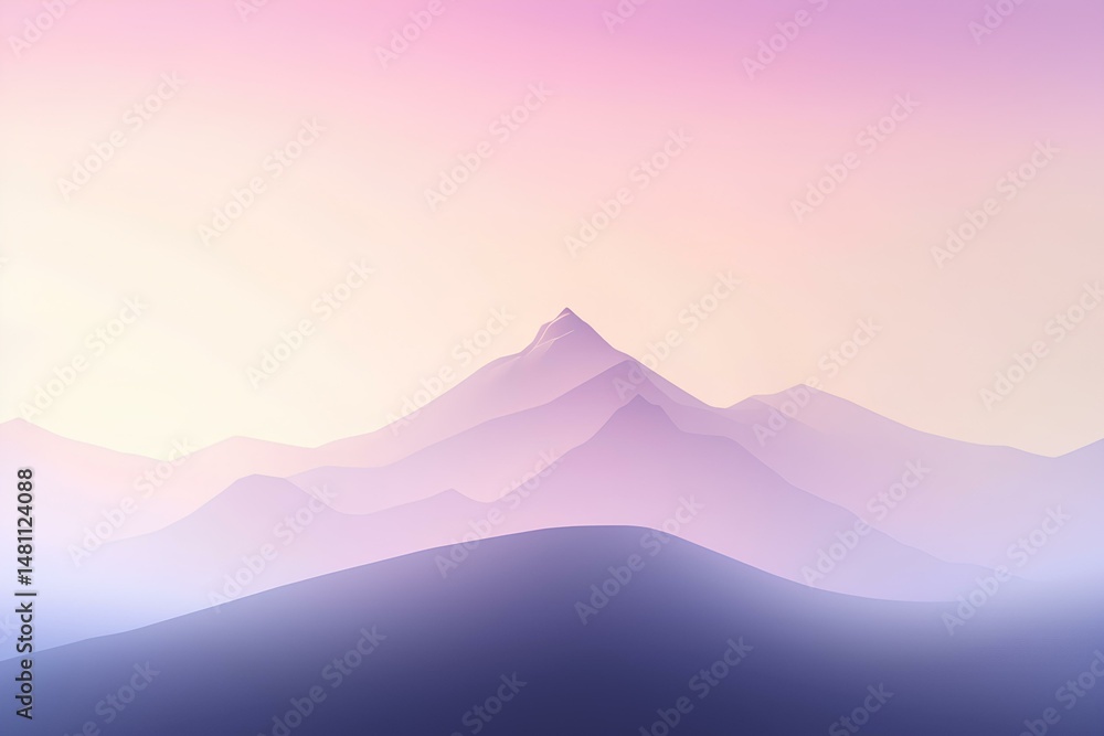 Fototapeta premium mountain landscape vector illustration