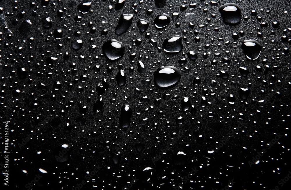 Water droplets on a dark surface (2) Water droplets on a dark surface (2)