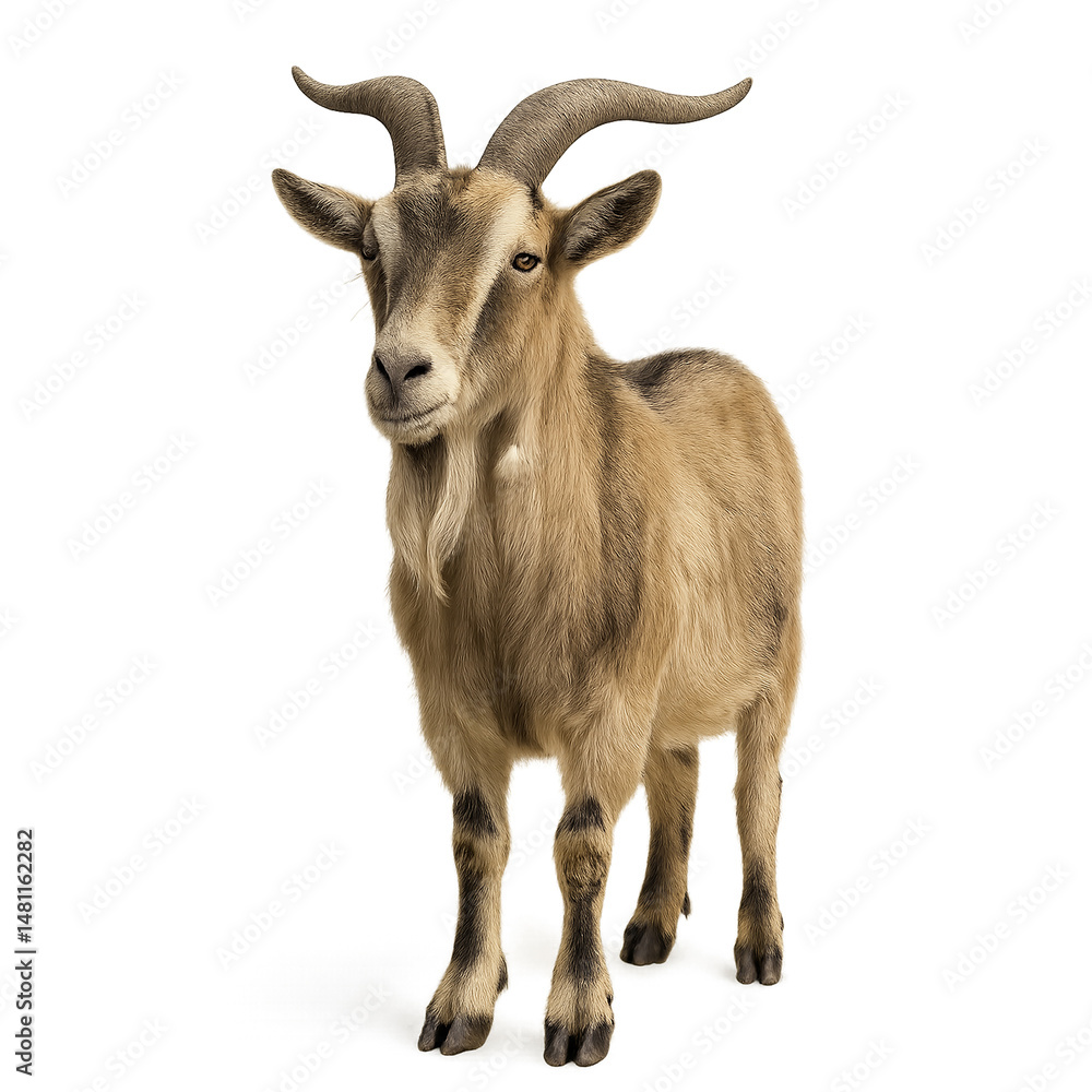 Fototapeta premium goat isolated on white