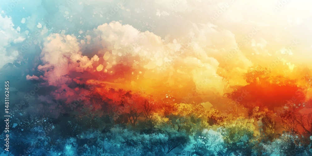Eye-catching background featuring unique abstract landscape elements. Eye-catching background featuring unique abstract landscape elements.