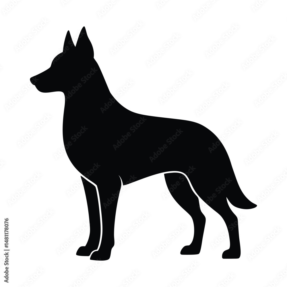 Bear Standing Vector Silhouette Bear Standing Vector Silhouette