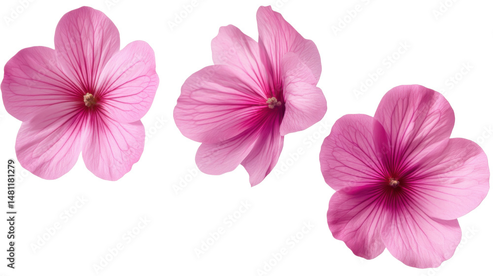 Flying Pink Blossom Flowers Isolated on White Background Delicate Spring Floral Elements for Romantic and Nature Inspired Designs Flying Pink Blossom Flowers Isolated on White Background Delicate Spring Floral Elements for Romantic and Nature Inspired Designs