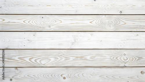 White wooden planks with grain texture background