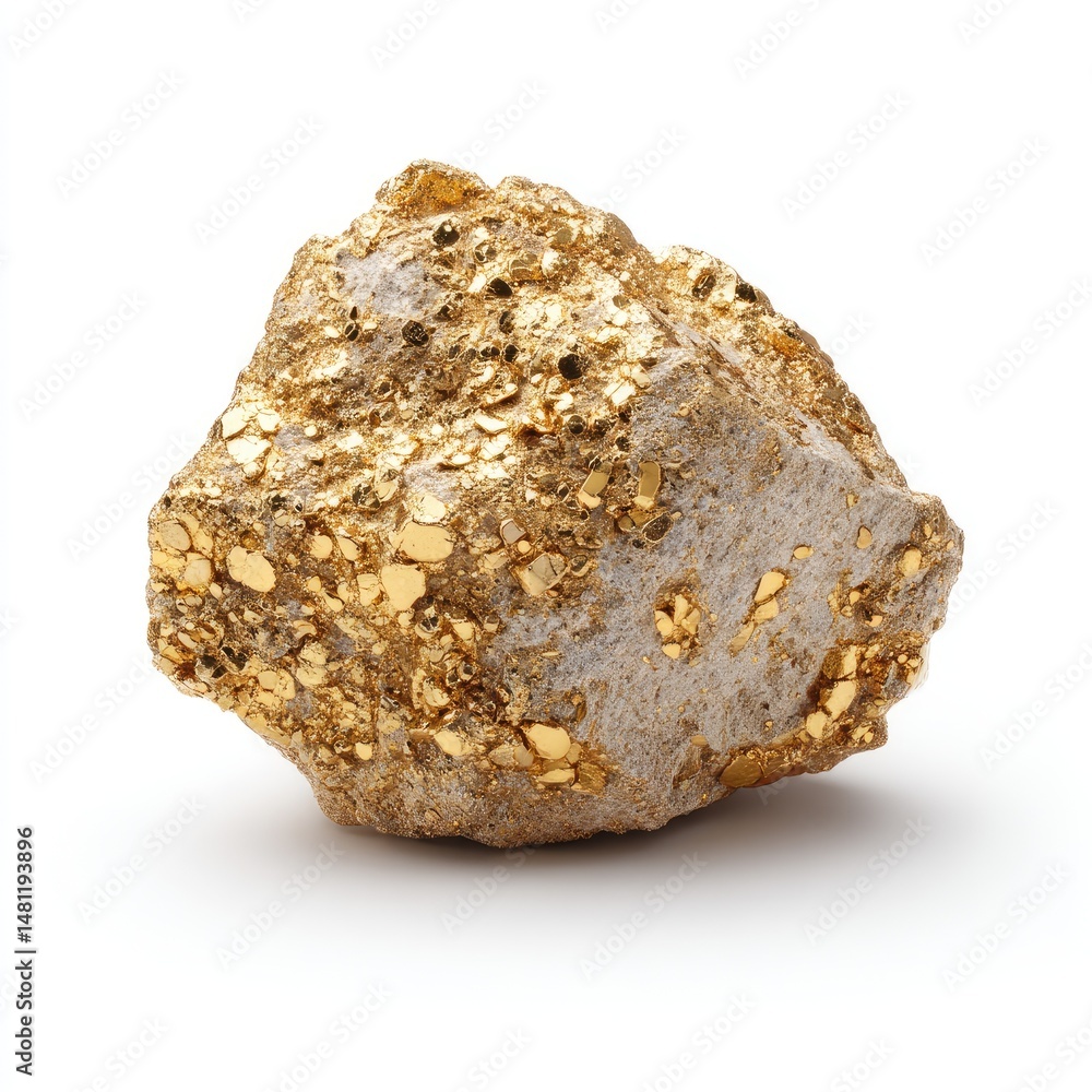 Gold-flecked stone sculpture Gold-flecked stone sculpture
