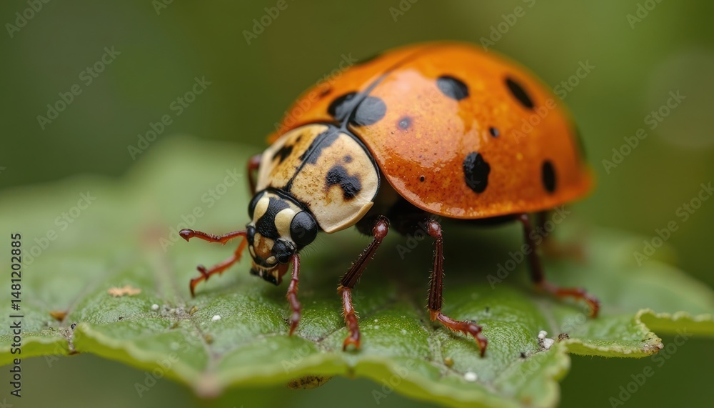 Fototapeta premium ladybird on a leaf