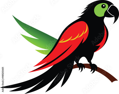 red and yellow macaw
