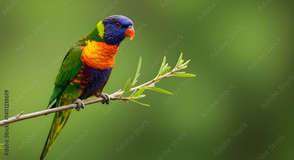 rainbow lorikeet on a tree rainbow lorikeet on a tree