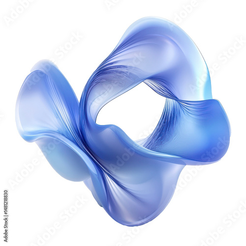 Abstract shape isolated in white background