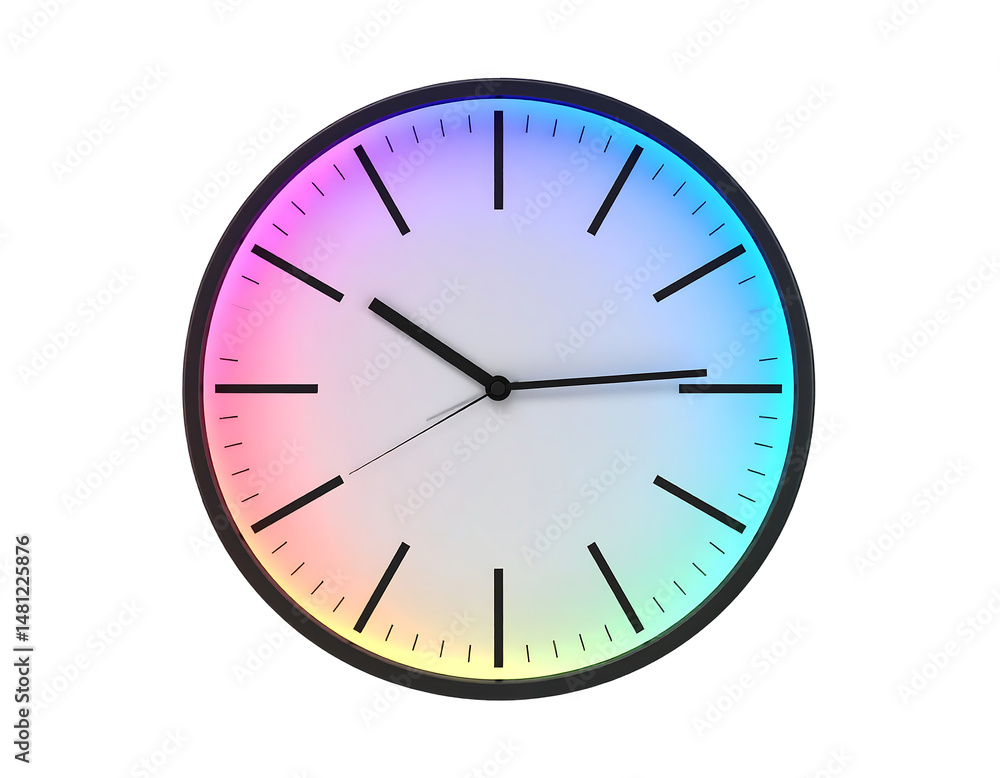 Colorful Led Digital Round Wall Clock Colorful Led Digital Round Wall Clock