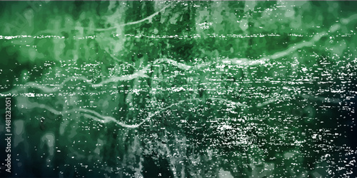 Chalk rubbed out on green chalkboard background