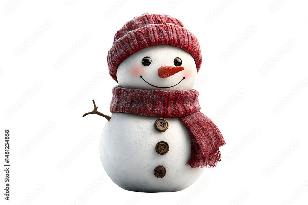 Happy snowman isolated on transparent background
Happy snowman isolated on transparent background