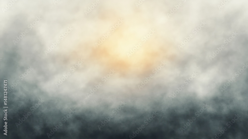 Obraz premium Abstract soft gradient background with foggy texture blending dark and light tones creating a misty, atmospheric, and calming effect