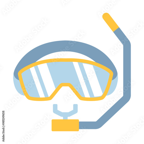 diving mask and snorkel